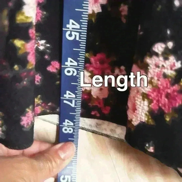 LuLaRoe Black Floral Ruffled Off The Shoulder Flounce Stretchy Medi Dress 3XL - Picture 7 of 9